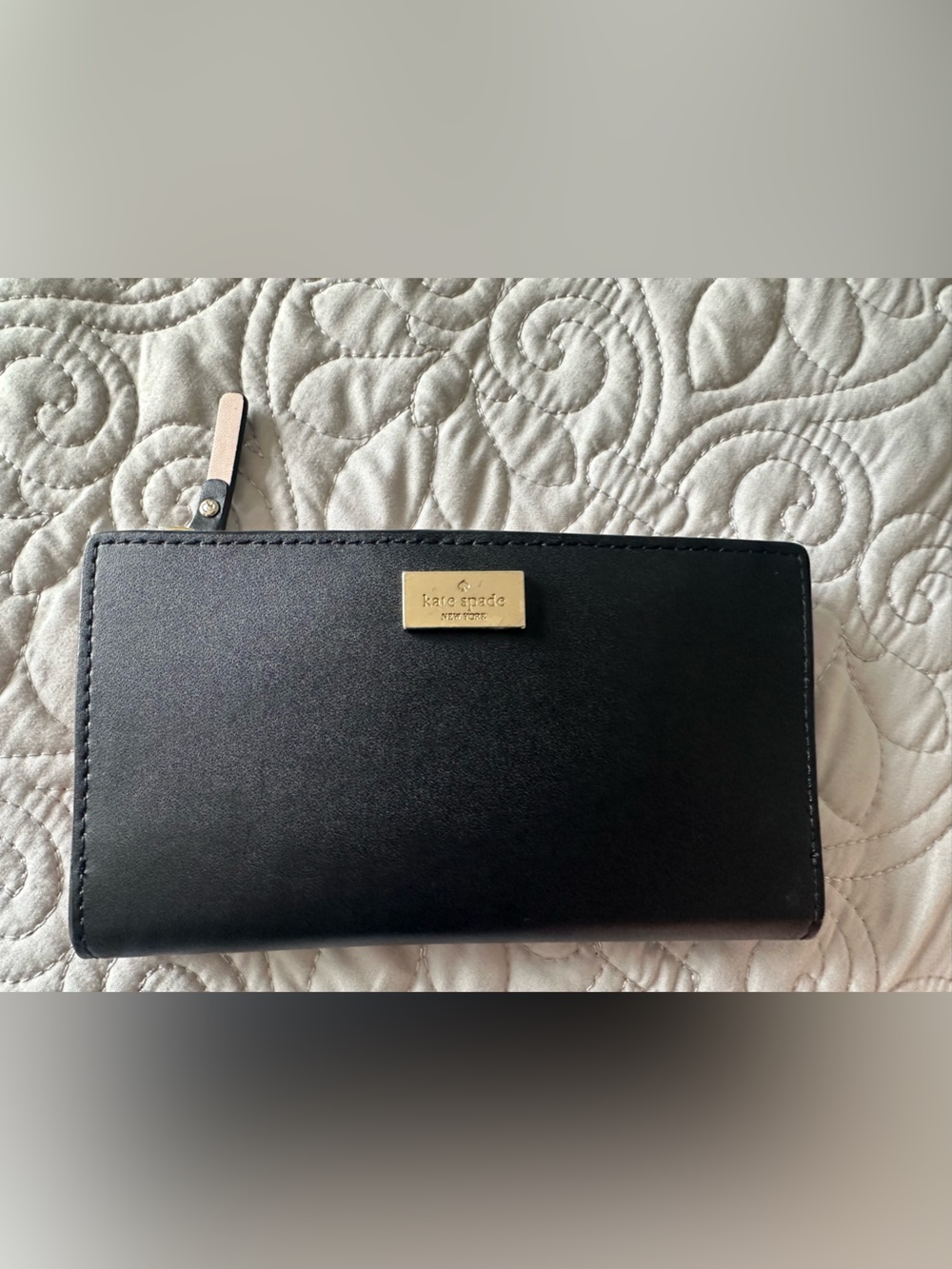kate spade Black and Pink Leather wallet